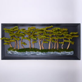 yapay bonsai çok gövdeli tablo