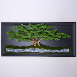 yapay bonsai tek gövdeli tablo 90-195