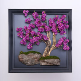 Yapay Bonsai Tablo Erguvan